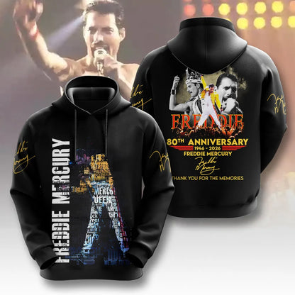 LIMITED EDITION - NEW CUSTOMIZED FREDDIE MERCURY T-SHIRT, HOODIE, ZIP HOODIE