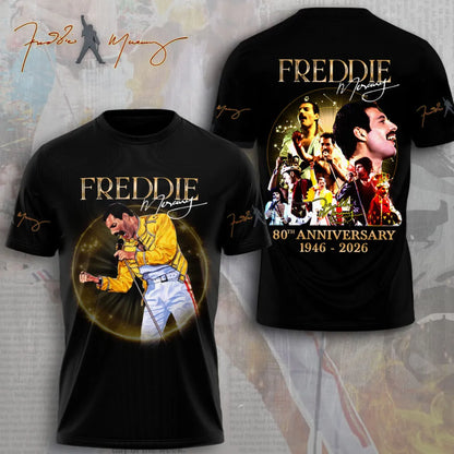 LIMITED EDITION - NEW CUSTOMIZED FREDDIE MERCURY T-SHIRT, HOODIE, ZIP HOODIE