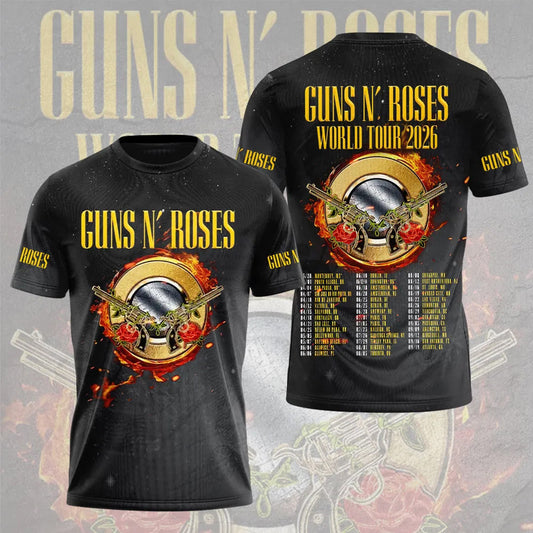 LIMITED EDITION - NEW CUSTOMIZED GUNS N’ ROSES T-SHIRT, HOODIE, ZIP HOODIE