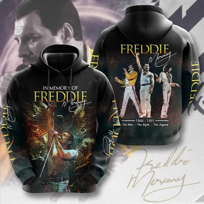 LIMITED EDITION - NEW CUSTOMIZED FREDDIE MERCURY T-SHIRT, HOODIE, ZIP HOODIE