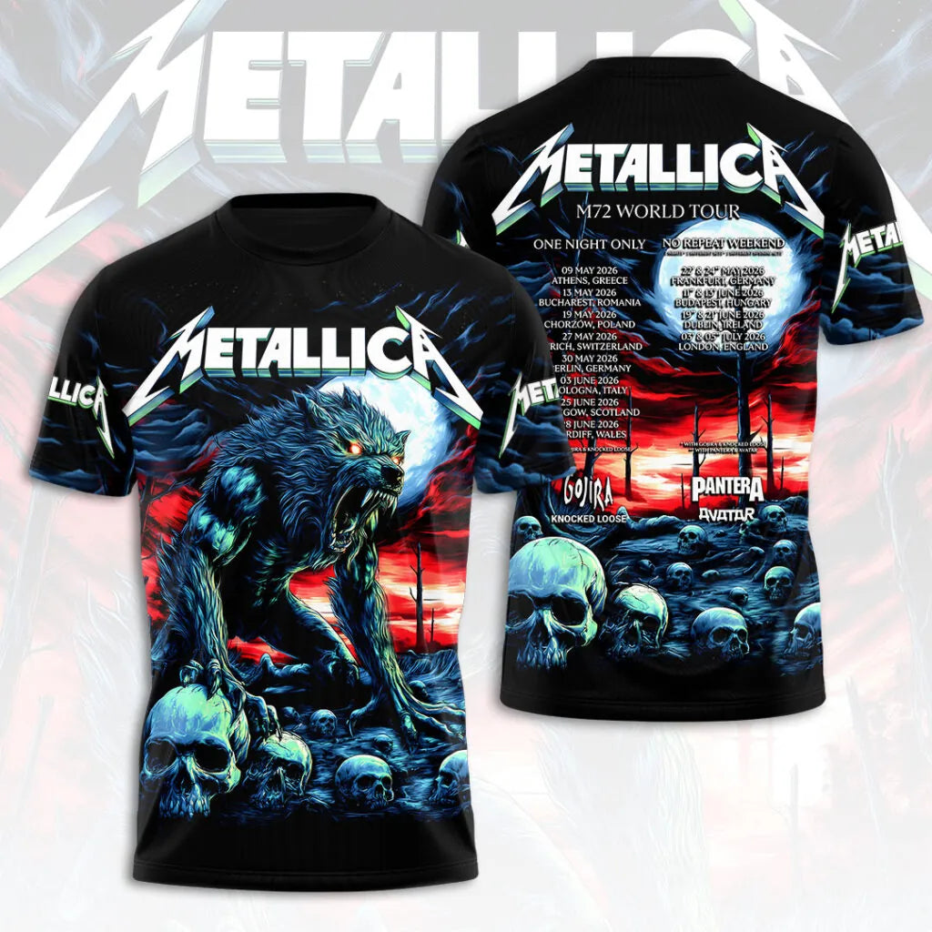 LIMITED EDITION - NEW CUSTOMIZED METALLICA T-SHIRT, HOODIE, ZIP HOODIE