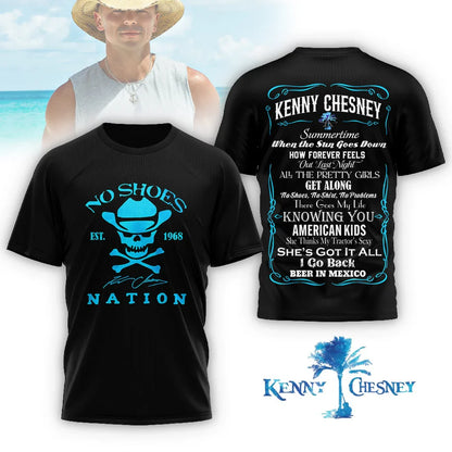 LIMITED EDITION - NEW CUSTOMIZED KENNY CHESNEY T-SHIRT, HOODIE, ZIP HOODIE