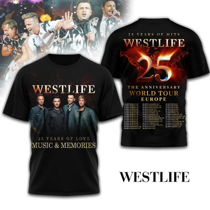 LIMITED EDITION - NEW CUSTOMIZED WESTLIFE T-SHIRT, HOODIE, ZIP HOODIE