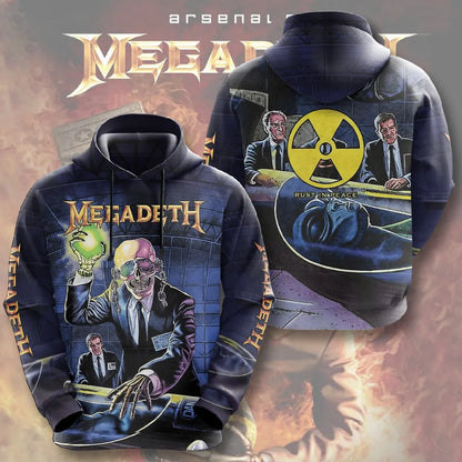 LIMITED EDITION - NEW CUSTOMIZED MEGADETH T-SHIRT, HOODIE, ZIP HOODIE