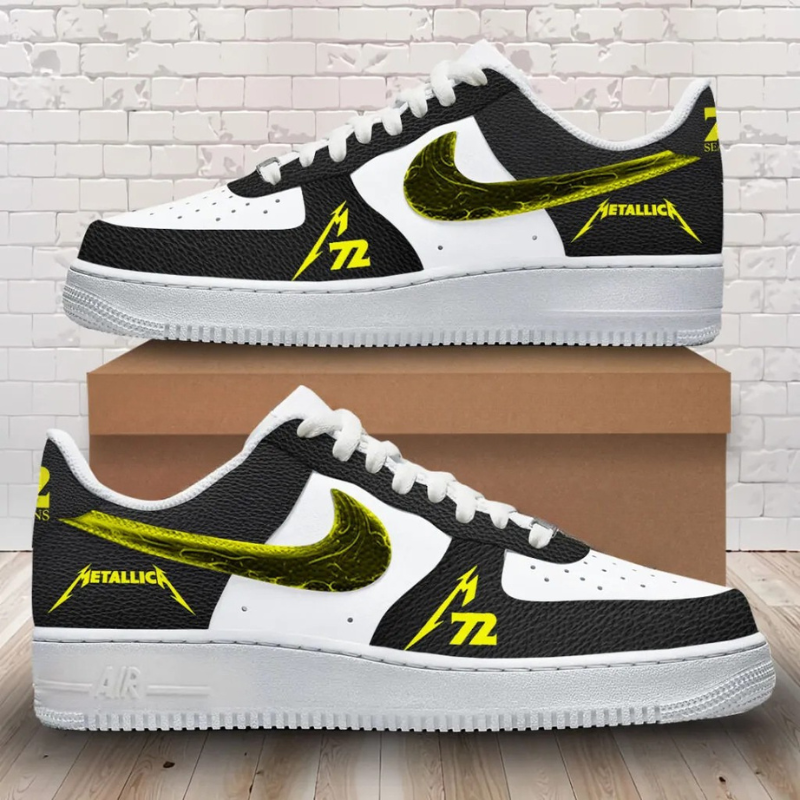 LIMITED EDITION - NEW CUSTOMIZED METALLICA AF1 SHOES