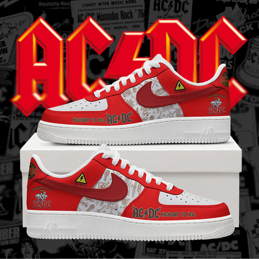 LIMITED EDITION - NEW CUSTOMIZED AC/DC AF1 SHOES