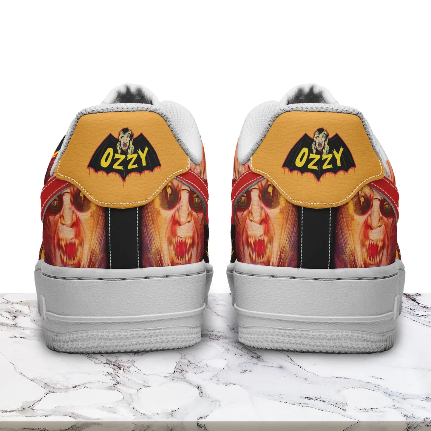 LIMITED EDITION - NEW CUSTOMIZED BLACK SABBATH x OZZY OSBOURNE AF1 SHOES