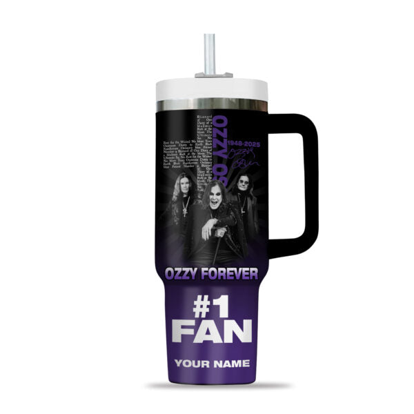 LIMITED EDITION - NEW CUSTOMIZED BLACK SABBATH  X OZZY OSBOURNE 40 OZ TUMBLER