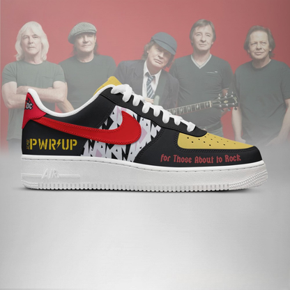 LIMITED EDITION - NEW CUSTOMIZED AC/DC AF1 SHOES