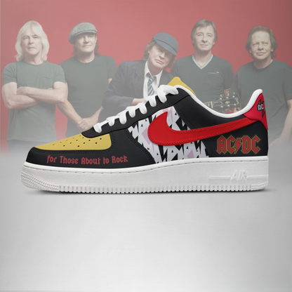 LIMITED EDITION - NEW CUSTOMIZED AC/DC AF1 SHOES