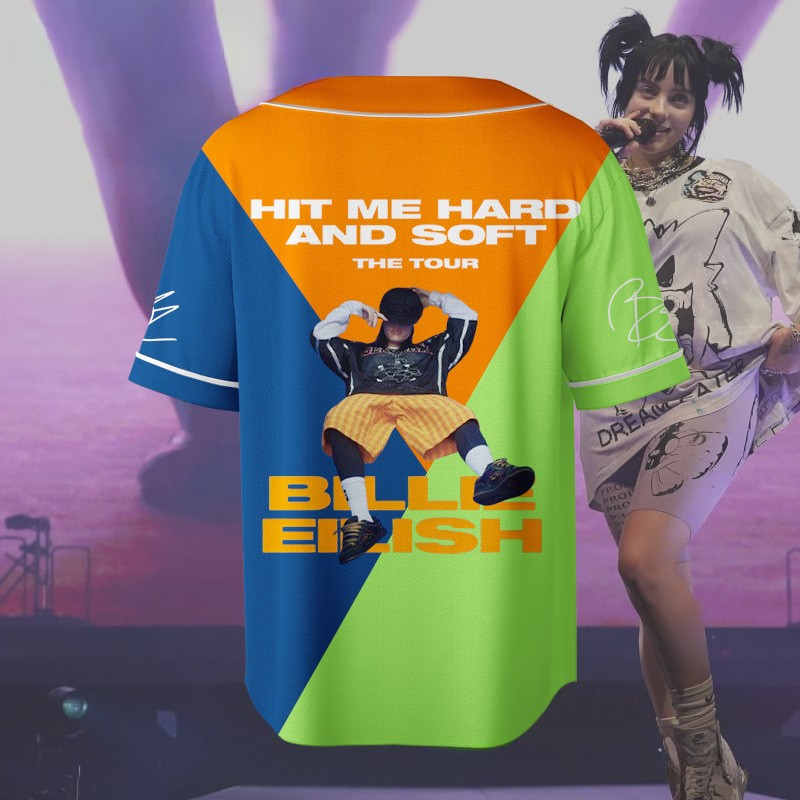 LIMITED EDITION - NEW CUSTOMIZED BILLIE EILISH BASEBALL JERSEY