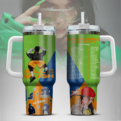 LIMITED EDITION - NEW CUSTOMIZED BILLIE EILISH TUMBLER CUP