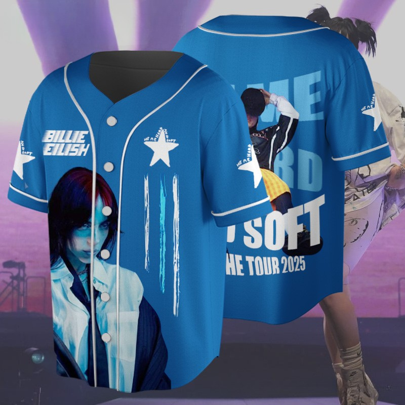 LIMITED EDITION - NEW CUSTOMIZED BILLIE EILISH BASEBALL JERSEY