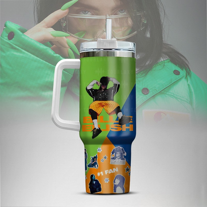 LIMITED EDITION - NEW CUSTOMIZED BILLIE EILISH TUMBLER CUP