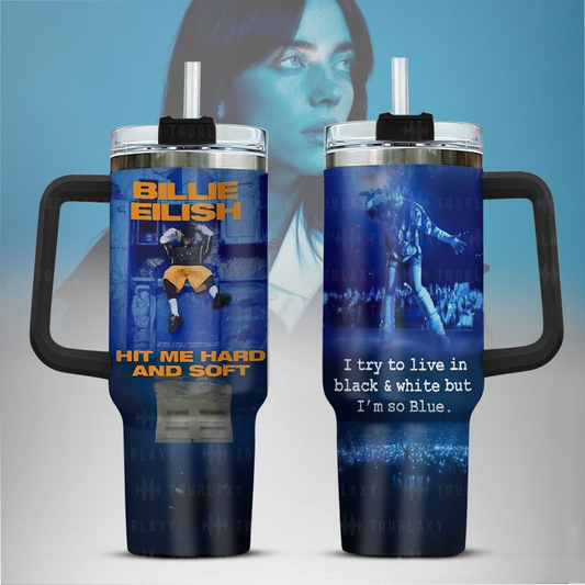 LIMITED EDITION - NEW CUSTOMIZED BILLIE EILISH TUMBLER CUP