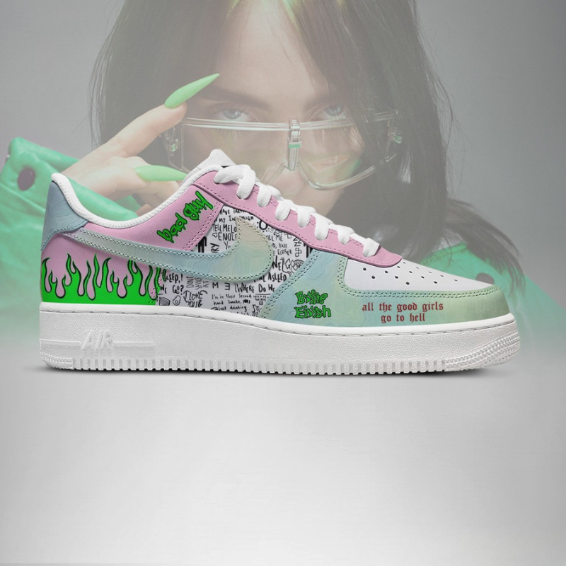LIMITED EDITION - NEW CUSTOMIZED BILLIE EILISH AF1 SHOES