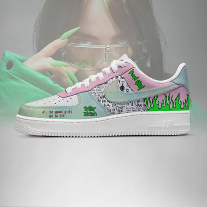 LIMITED EDITION - NEW CUSTOMIZED BILLIE EILISH AF1 SHOES