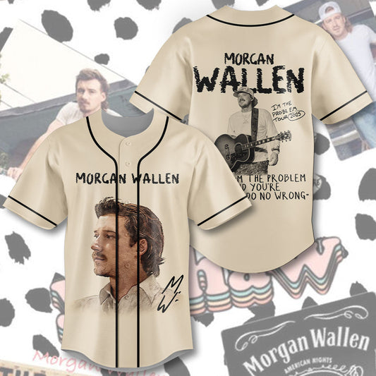 LIMITED EDITION - NEW CUSTOMIZED MORGAN WALLEN BASEBALL JERSEY