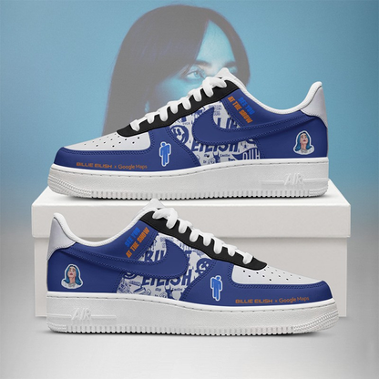 LIMITED EDITION - NEW CUSTOMIZED BILLIE EILISH AF1 SHOES