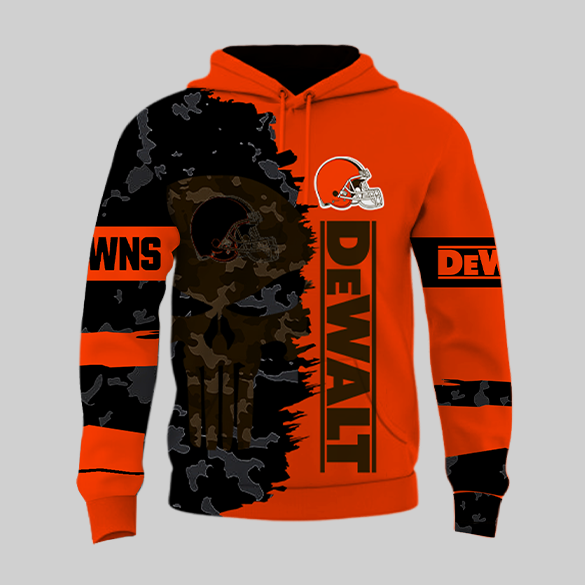 LIMITED EDITION - NEW CUSTOMIZED NFL29 CLB CLEVELAND BROWNS DEWALT UNISEX T-SHIRT, POLO, HOODIE & JACKETS