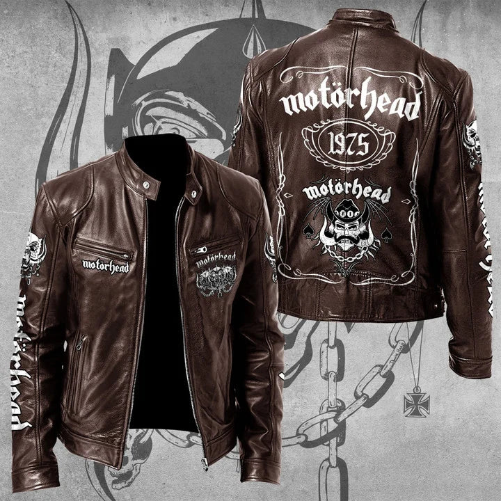LIMITED EDITION - NEW CUSTOMIZED MOTÖRHEAD MOTORCYCLE LEATHER JACKET