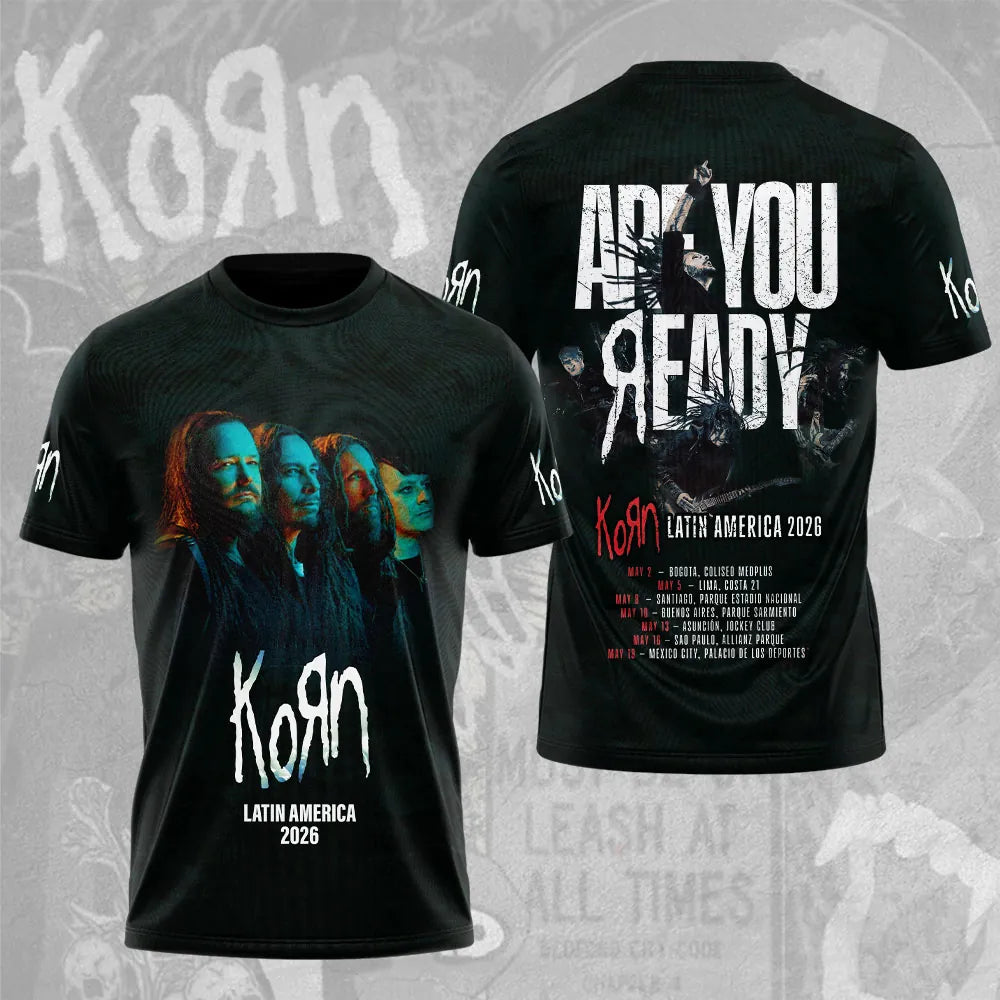 LIMITED EDITION - NEW CUSTOMIZED KORN T-SHIRT, HOODIE, ZIP HOODIE