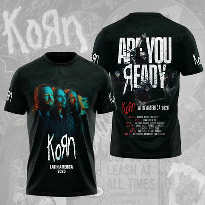 LIMITED EDITION - NEW CUSTOMIZED KORN T-SHIRT, HOODIE, ZIP HOODIE