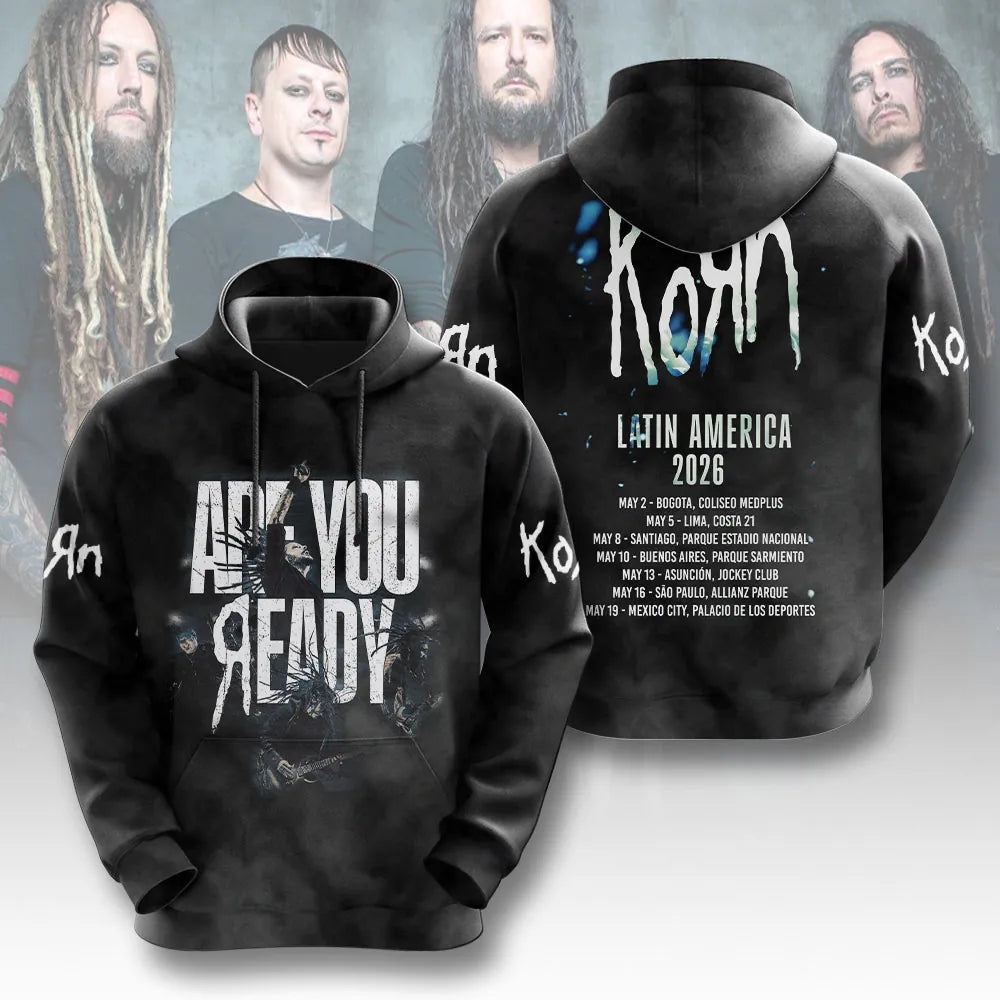LIMITED EDITION - NEW CUSTOMIZED KORN T-SHIRT, HOODIE, ZIP HOODIE