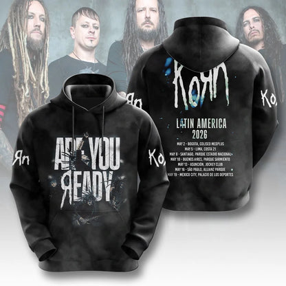 LIMITED EDITION - NEW CUSTOMIZED KORN T-SHIRT, HOODIE, ZIP HOODIE