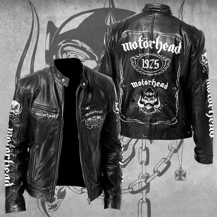 LIMITED EDITION - NEW CUSTOMIZED MOTÖRHEAD MOTORCYCLE LEATHER JACKET