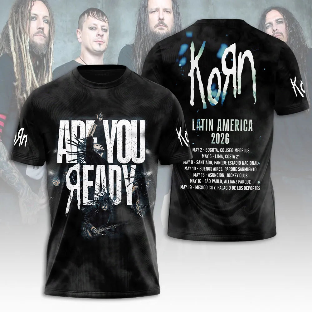 LIMITED EDITION - NEW CUSTOMIZED KORN T-SHIRT, HOODIE, ZIP HOODIE