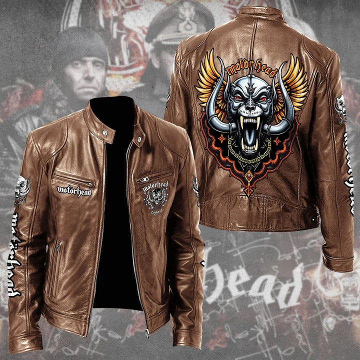 LIMITED EDITION - NEW CUSTOMIZED MOTÖRHEAD MOTORCYCLE LEATHER JACKET