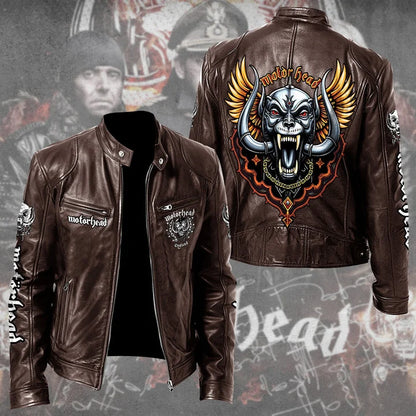 LIMITED EDITION - NEW CUSTOMIZED MOTÖRHEAD MOTORCYCLE LEATHER JACKET