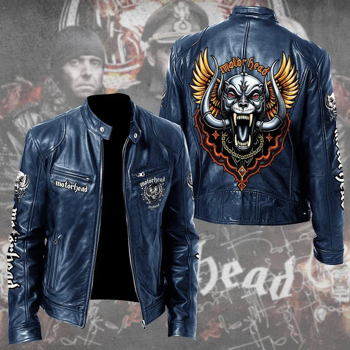 LIMITED EDITION - NEW CUSTOMIZED MOTÖRHEAD MOTORCYCLE LEATHER JACKET