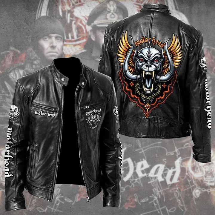 LIMITED EDITION - NEW CUSTOMIZED MOTÖRHEAD MOTORCYCLE LEATHER JACKET