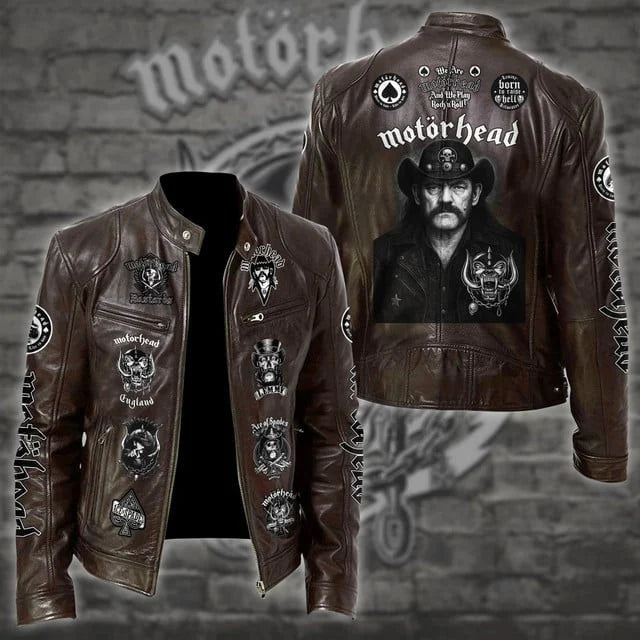LIMITED EDITION - NEW CUSTOMIZED MOTÖRHEAD MOTORCYCLE LEATHER JACKET