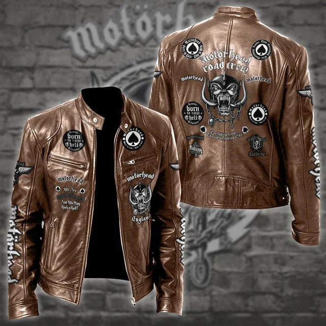 LIMITED EDITION - NEW CUSTOMIZED MOTÖRHEAD MOTORCYCLE LEATHER JACKET