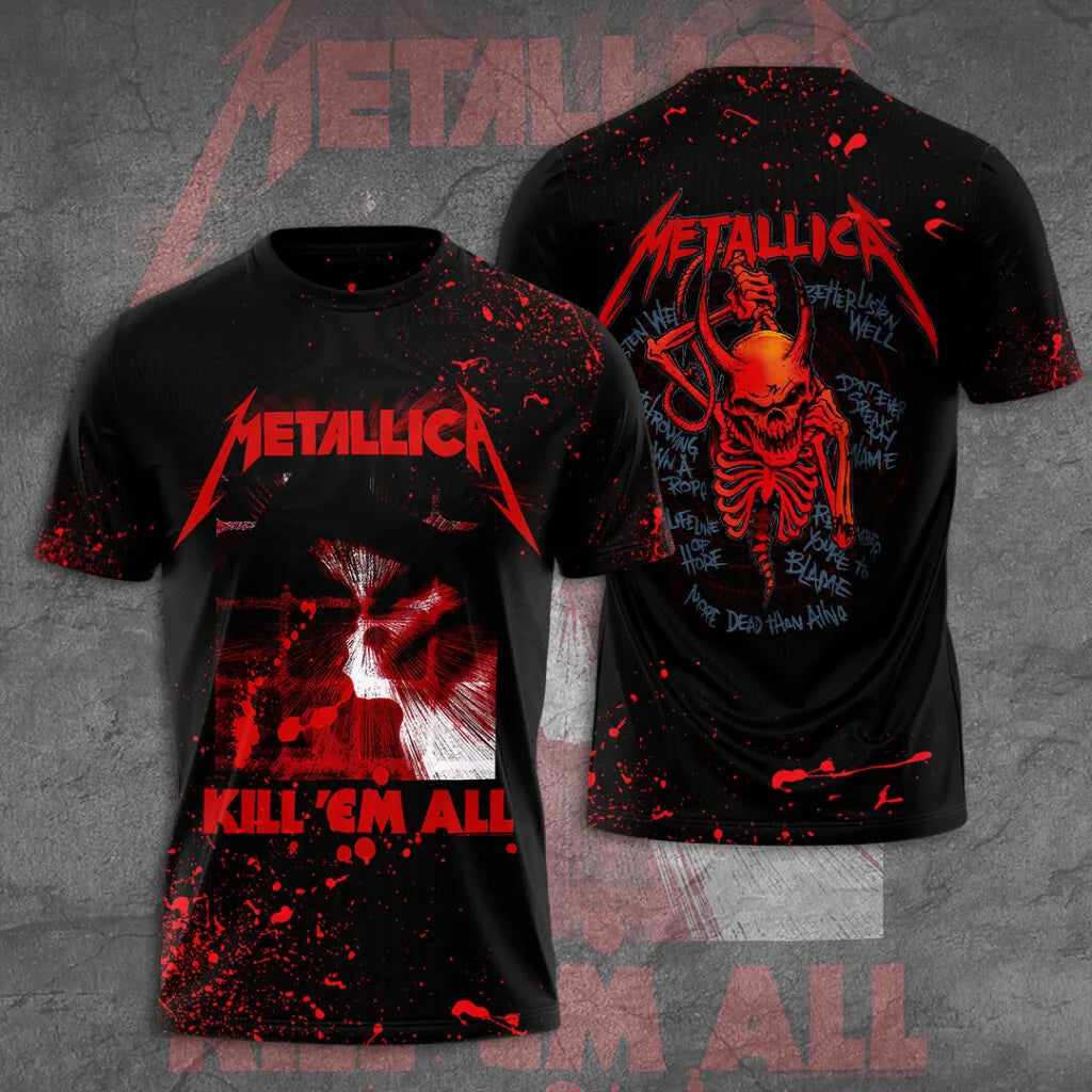 LIMITED EDITION - NEW CUSTOMIZED METALLICA T-SHIRT, HOODIE, ZIP HOODIE