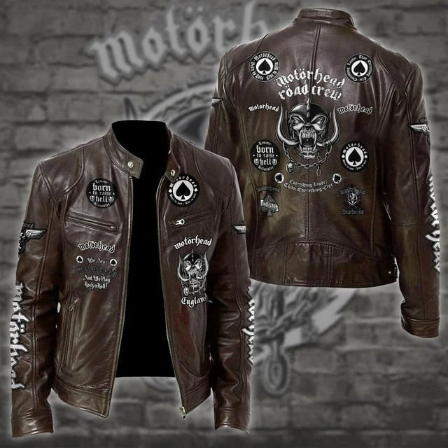 LIMITED EDITION - NEW CUSTOMIZED MOTÖRHEAD MOTORCYCLE LEATHER JACKET