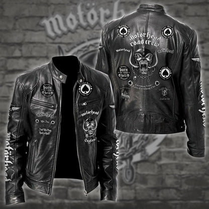 LIMITED EDITION - NEW CUSTOMIZED MOTÖRHEAD MOTORCYCLE LEATHER JACKET