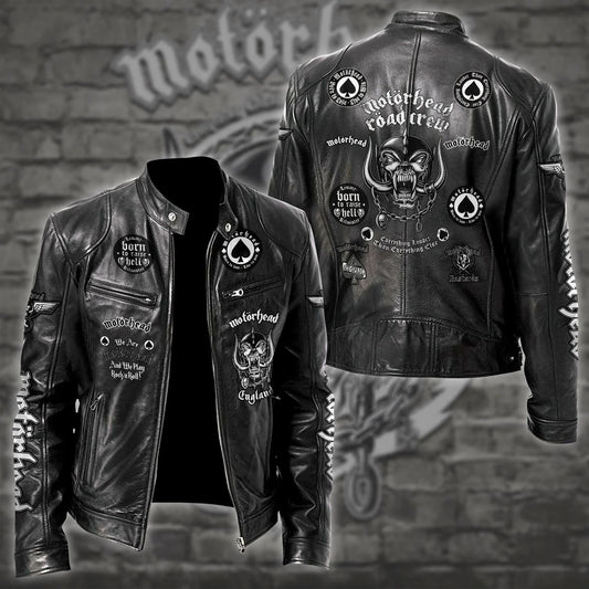 LIMITED EDITION - NEW CUSTOMIZED MOTÖRHEAD MOTORCYCLE LEATHER JACKET
