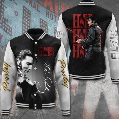 LIMITED EDITION - NEW CUSTOMIZED ELVIS PRESLEY SATIN VARSITY & BASEBALL JACKET