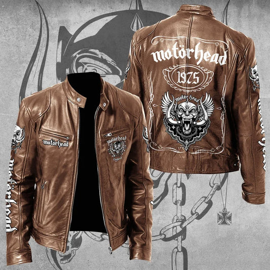 LIMITED EDITION - NEW CUSTOMIZED MOTÖRHEAD MOTORCYCLE LEATHER JACKET