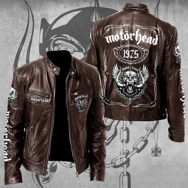 LIMITED EDITION - NEW CUSTOMIZED MOTÖRHEAD MOTORCYCLE LEATHER JACKET