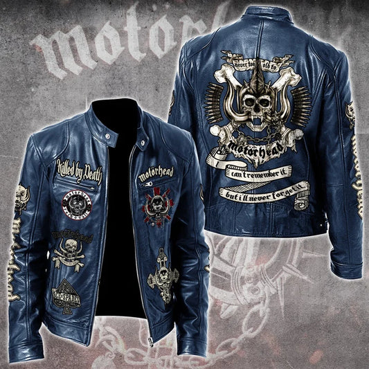 LIMITED EDITION - NEW CUSTOMIZED MOTÖRHEAD MOTORCYCLE LEATHER JACKET