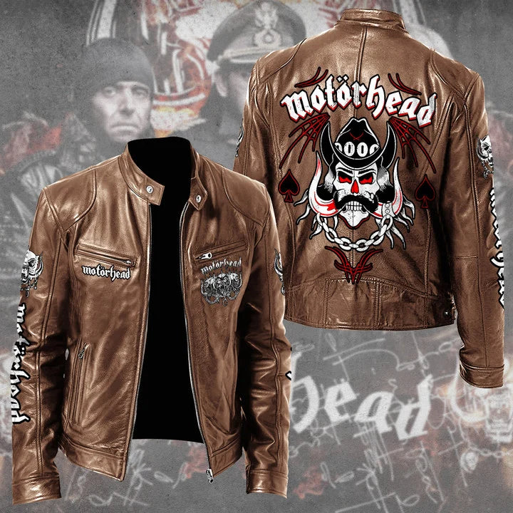 LIMITED EDITION - NEW CUSTOMIZED MOTÖRHEAD MOTORCYCLE LEATHER JACKET