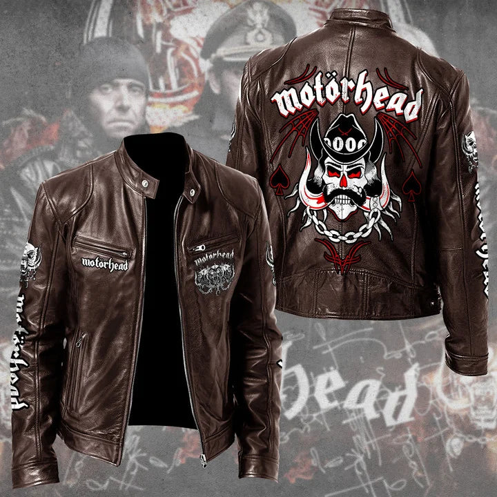 LIMITED EDITION - NEW CUSTOMIZED MOTÖRHEAD MOTORCYCLE LEATHER JACKET