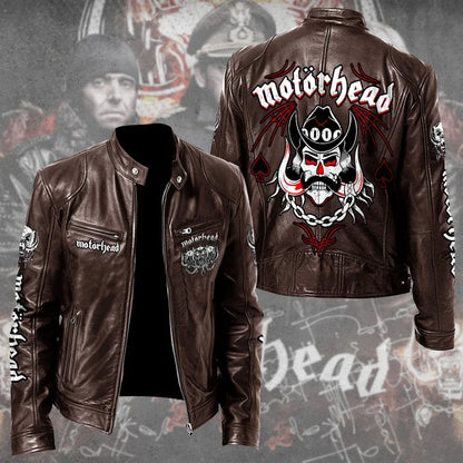 LIMITED EDITION - NEW CUSTOMIZED MOTÖRHEAD MOTORCYCLE LEATHER JACKET