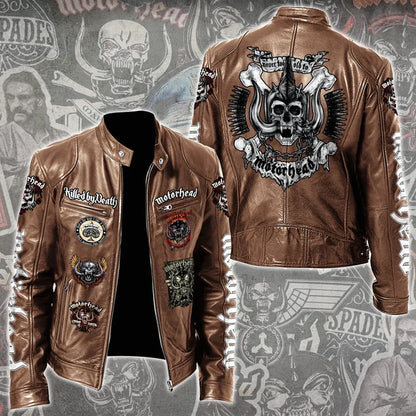 LIMITED EDITION - NEW CUSTOMIZED MOTÖRHEAD MOTORCYCLE LEATHER JACKET