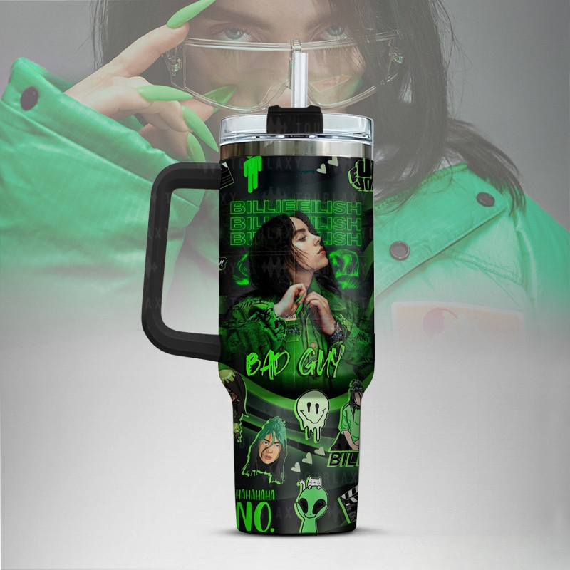 LIMITED EDITION - NEW CUSTOMIZED BILLIE EILISH TUMBLER CUP